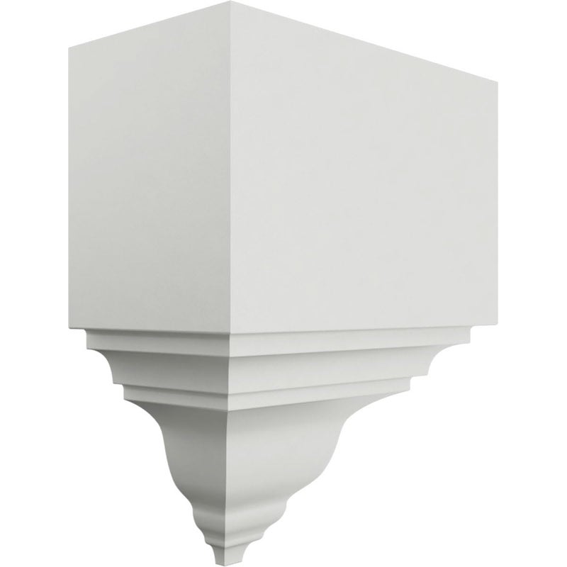 Ekena Millwork MOC03X03BI Outside Corner for Moulding Profiles Less than 3 1/8"P and 3 7/8"H, 3 1/8"P x 3 1/8"W x 7 3/4"H, Primed - Image 4